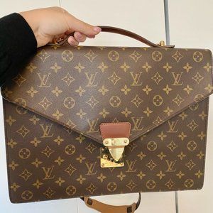 LOUIS VUITTON MONOGRAM BRIEFCASE HANDBAG SATCHEL